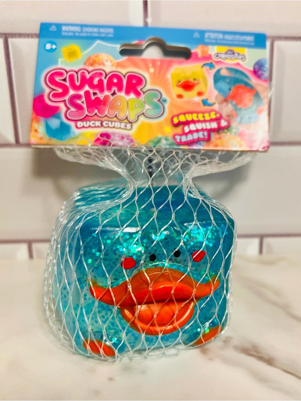 Sugar Swaps Duck Cubes Blue Squishy